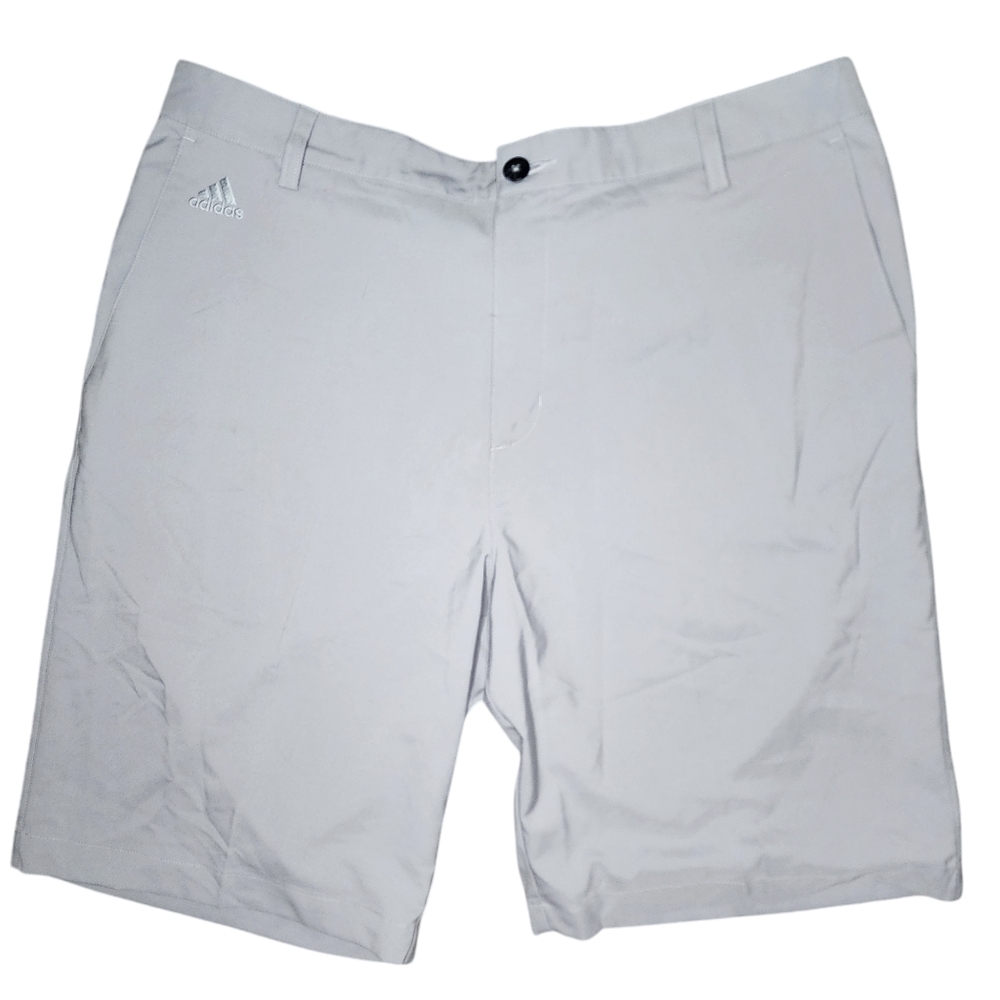 Adidas Mens Size 36‎ Grey Climalite Matchplay Flatfront Athletic Golf Shorts
